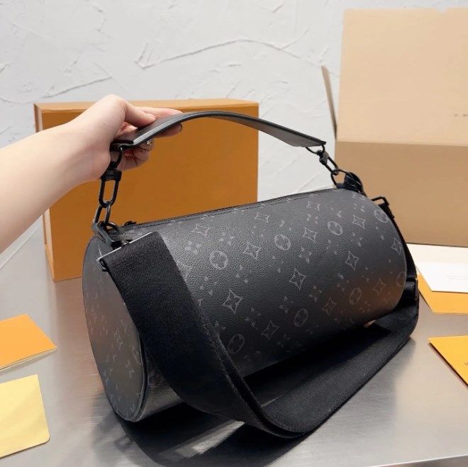 Designer Bag For Women Fashion Handbag Barrel Bags Classic Old Flowers Ladies Top Handle Leather Tote Luxury Crossbody Shoulder Totes 24