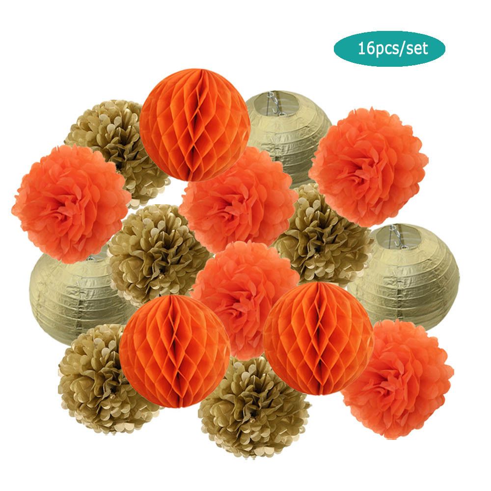 Gold Orange Set-6inch (cerca de 15cm) -xs