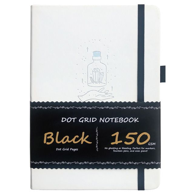 White-150g Black Paper