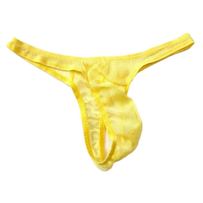 Underpants Men Briefs Low Rise Bulge Pouch Thong T Back G String Bikini ...