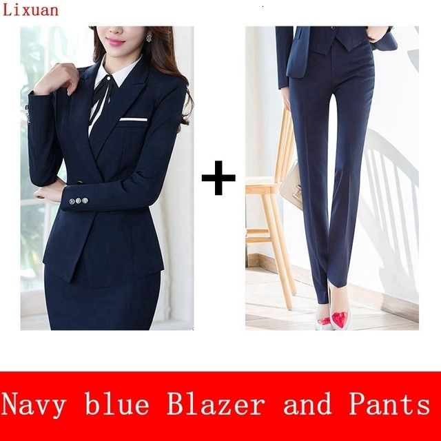 navy blazer pants