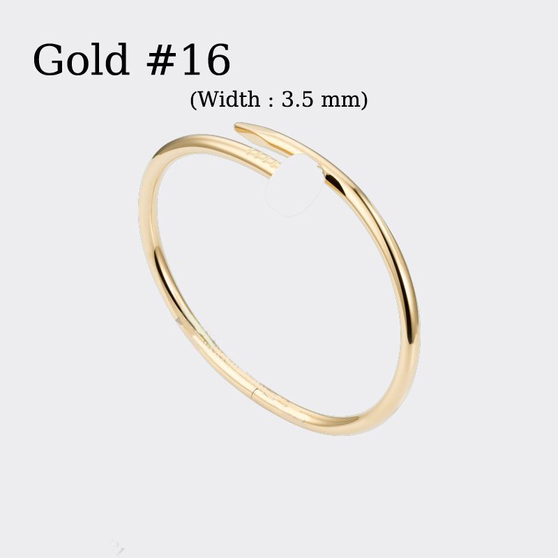 Goud # 16 (nagelarmband)