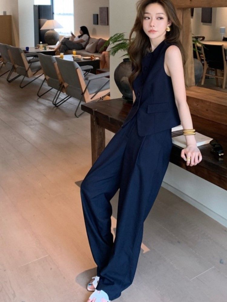 Ensemble pantalon bleu