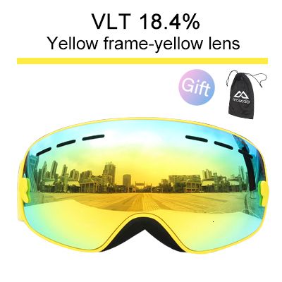 Yellow Ski Goggles