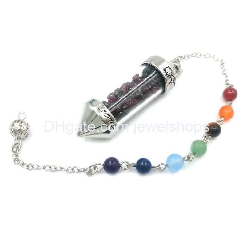 Garnet With Seven Chakra Chain