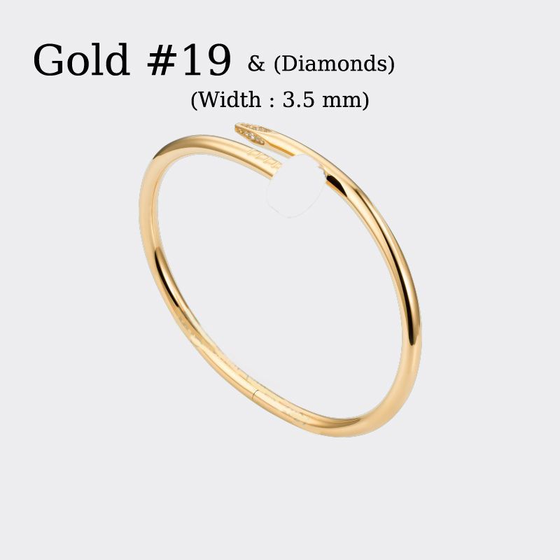 Goud # 19 (nagel armband diamanten)