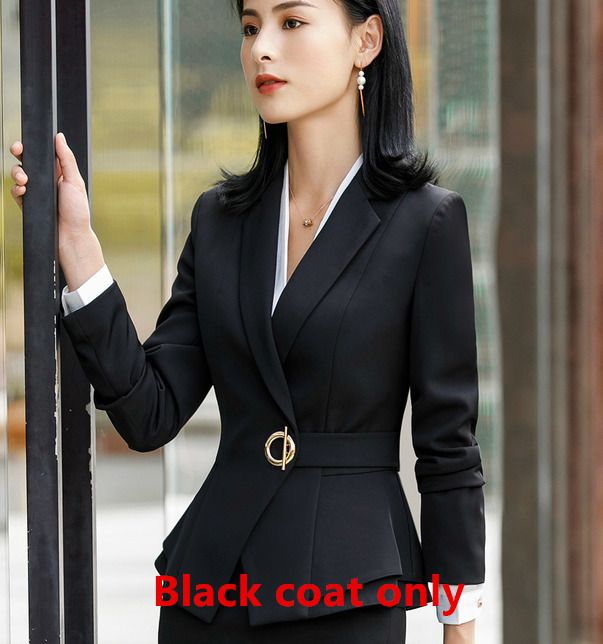 black coat only