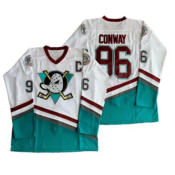 Anaheim Mighty Ducks 99 Adam Banks Green Movie Hockey Men Jersey