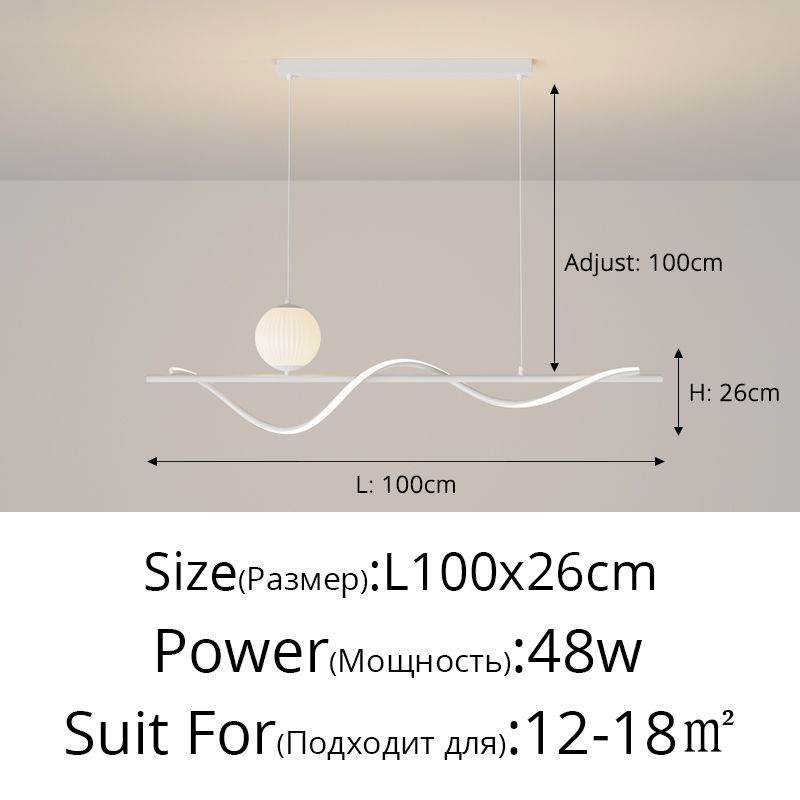 3色のライトホワイト100cm