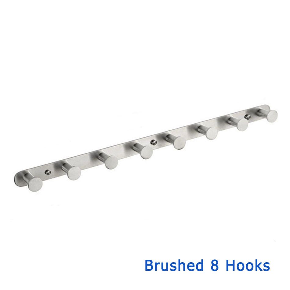 Brushed 8 Hooks