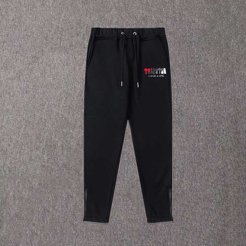 pantalon simple logo noir rouge noir