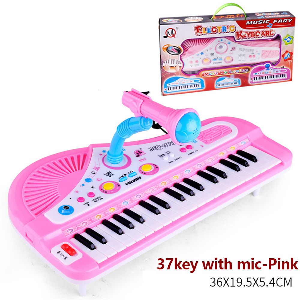 37KEY com rosa-microfone