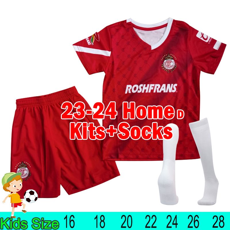 tuoluka 23-24 Home kits infantis + meias brancas