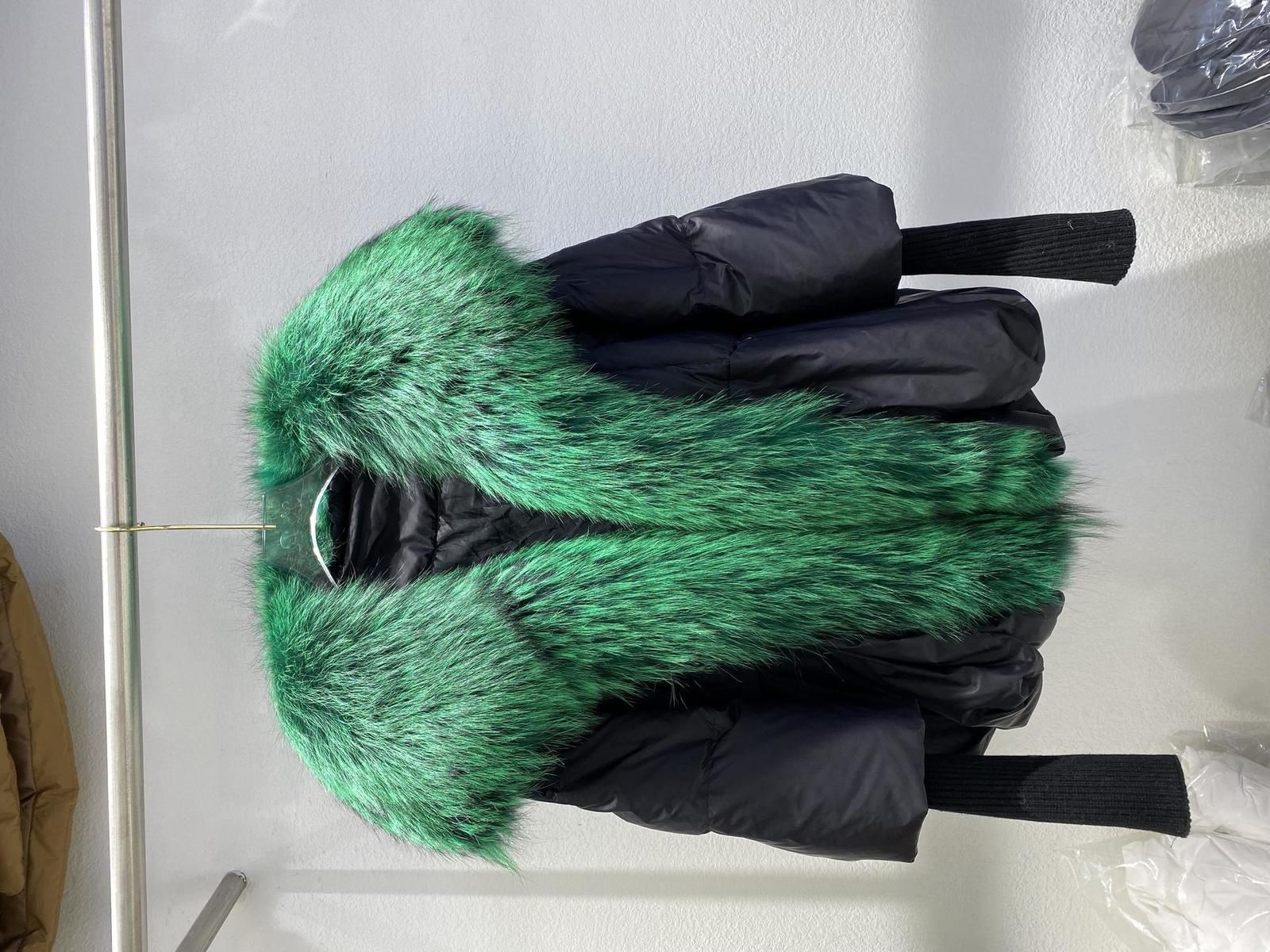 black with green fur