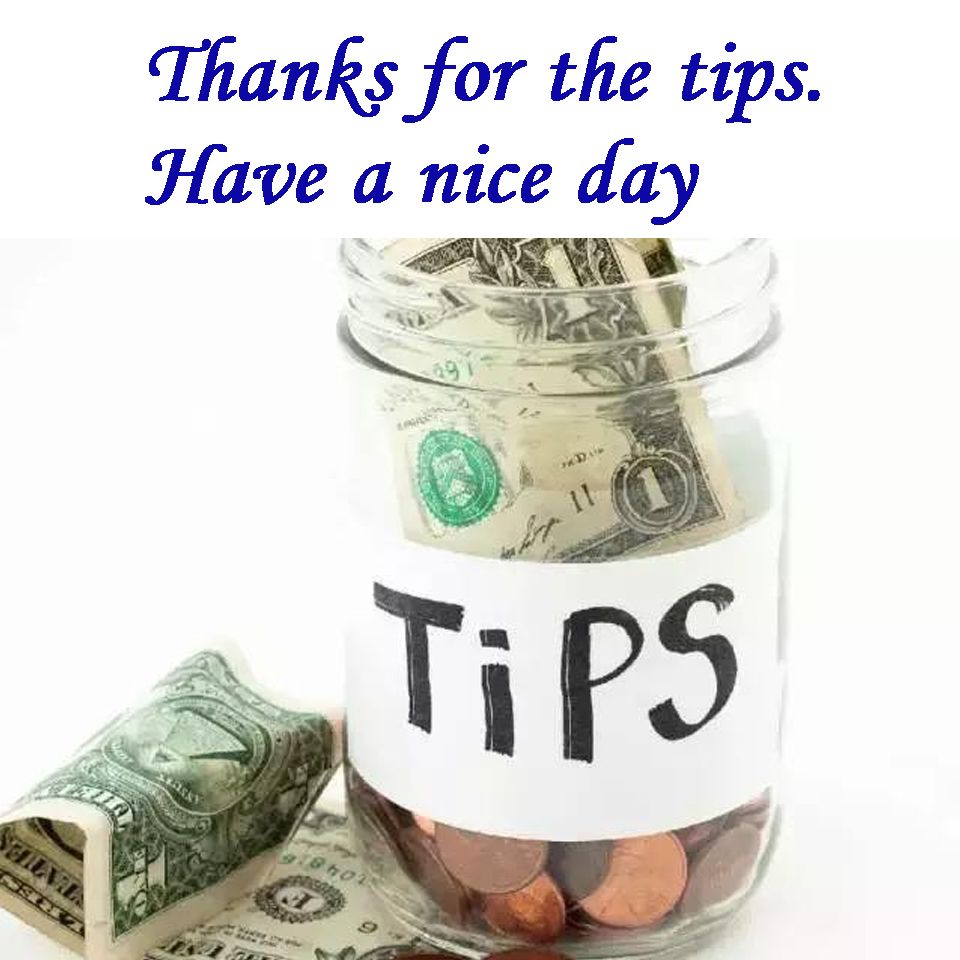 Bedankt voor je tips