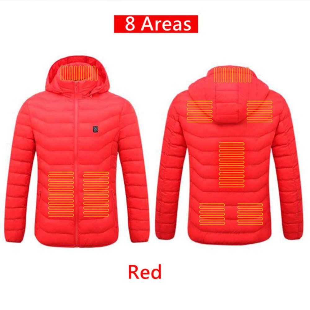 8 areas heated red