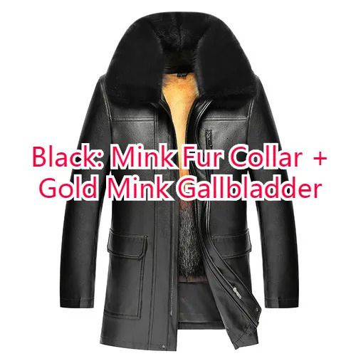 black mink fur colla