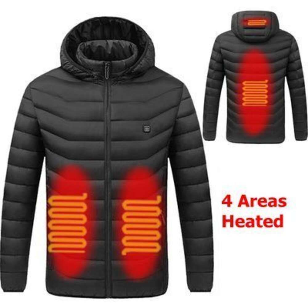 4 areas heated black