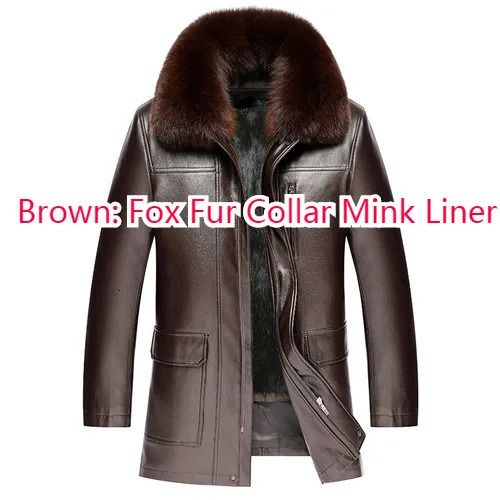 brown fox fur collar