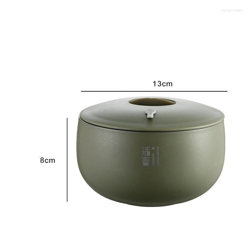 13CM Green with Lid