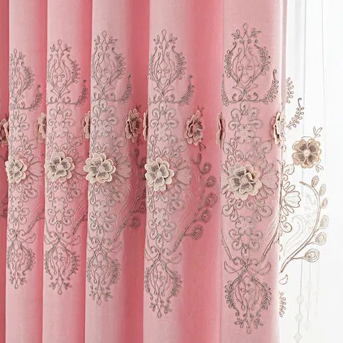 pink curtain