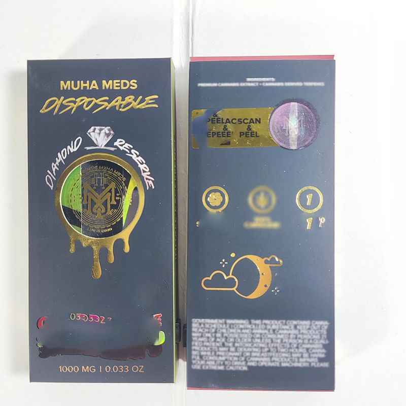 wholesale muha meds disposable disposables empty packing package packaging boxes