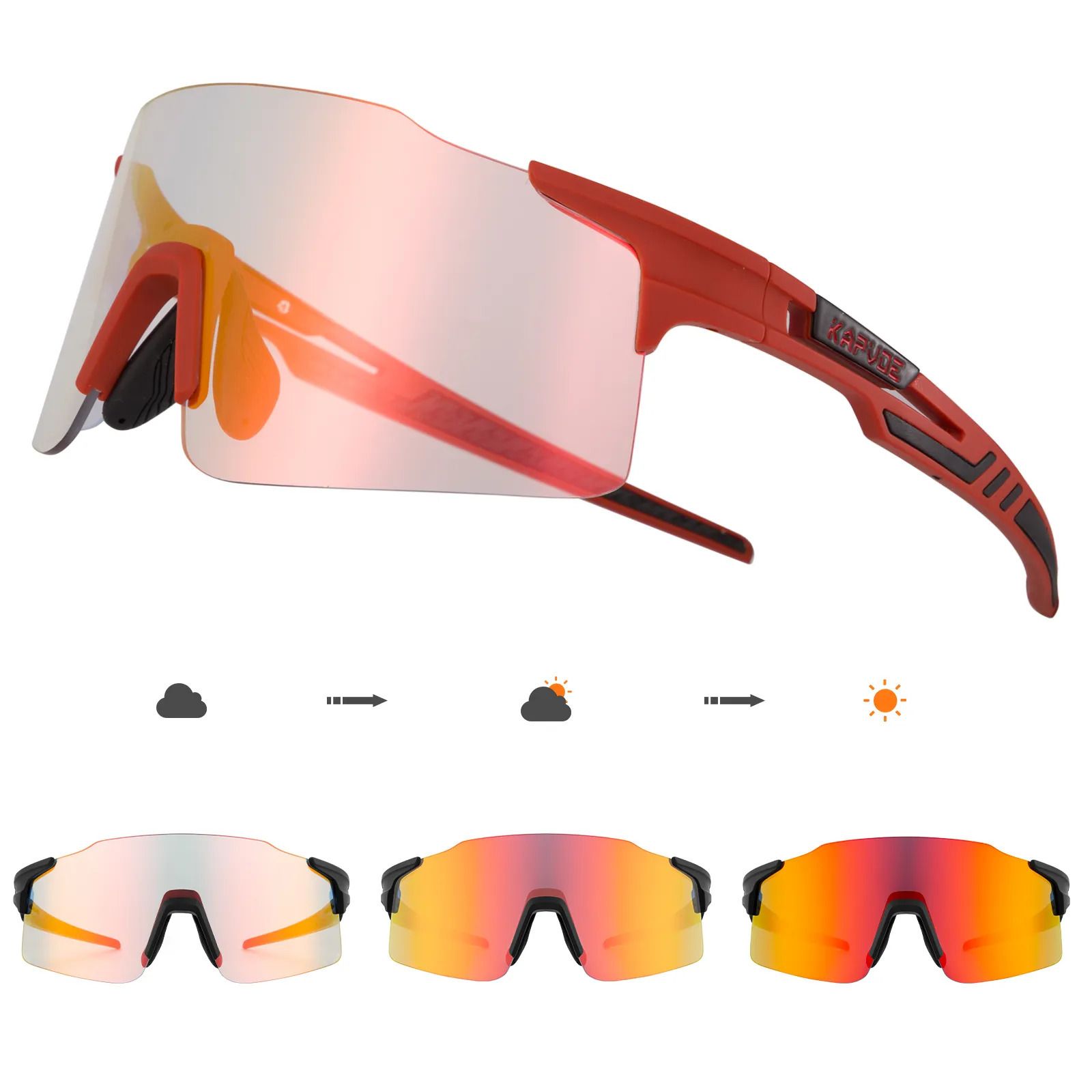 Red Photochromic -09-Photochromic 1lens