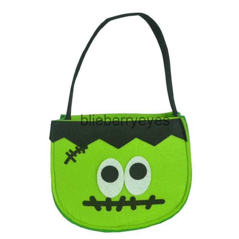 bolsa fantasma verde gruesa de boca plana