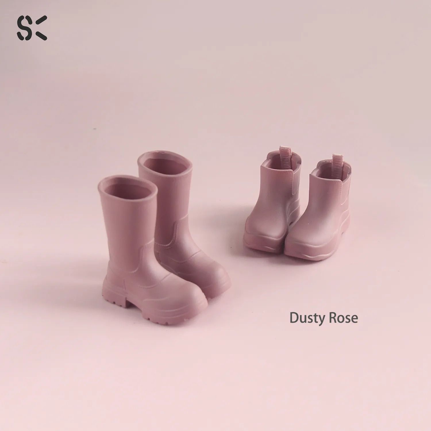 Dusty Rose-Bottes courtes