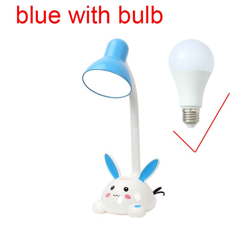 blue with bulb