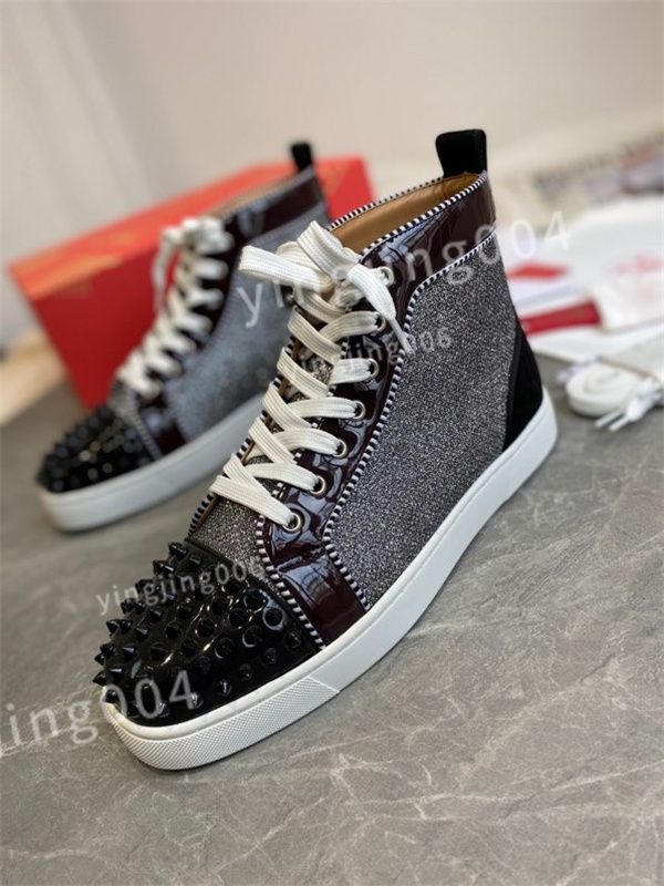 Luxury shoes, red bottom shoes, men's shoes, rivets, low-top