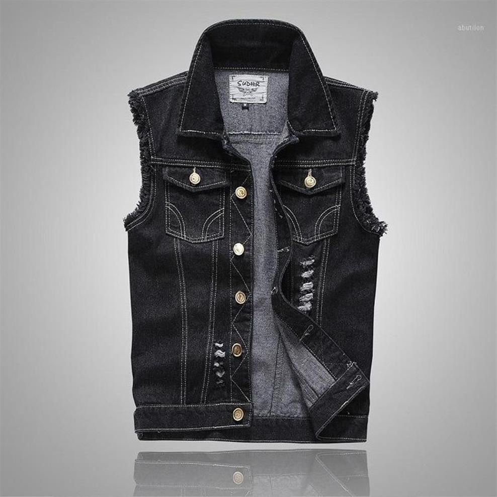 5xl denim vest cheap