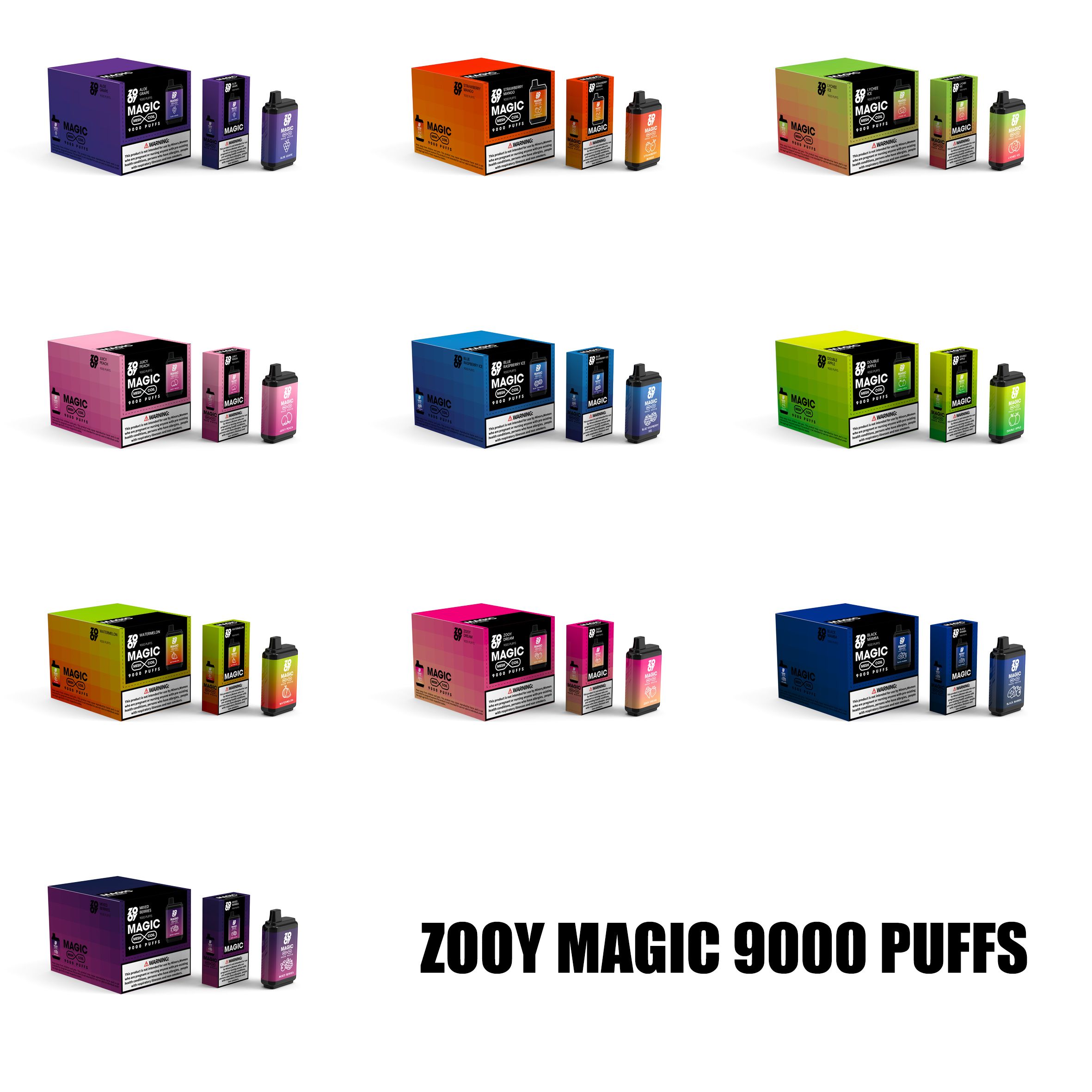 Zooy MAGIC 9000 saveurs mélangées