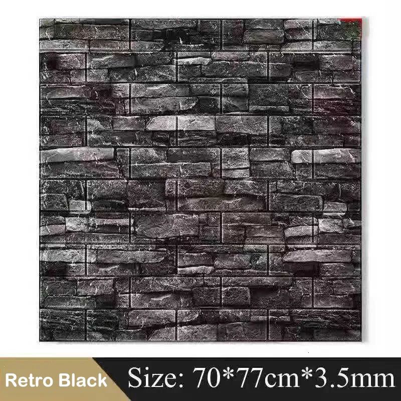 Retro Zwart-10st 77x70cm