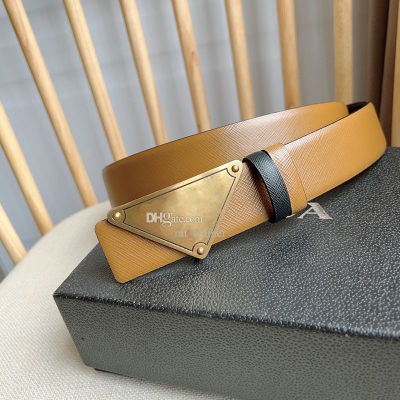 3# 3.5cm gold buckle Brown belt