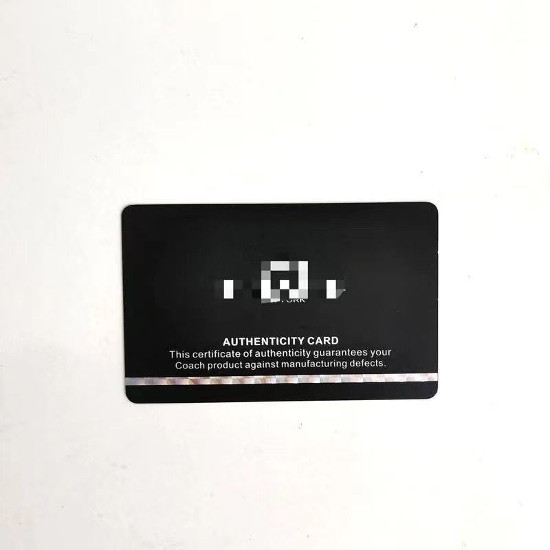 Seule carte d'authenticité