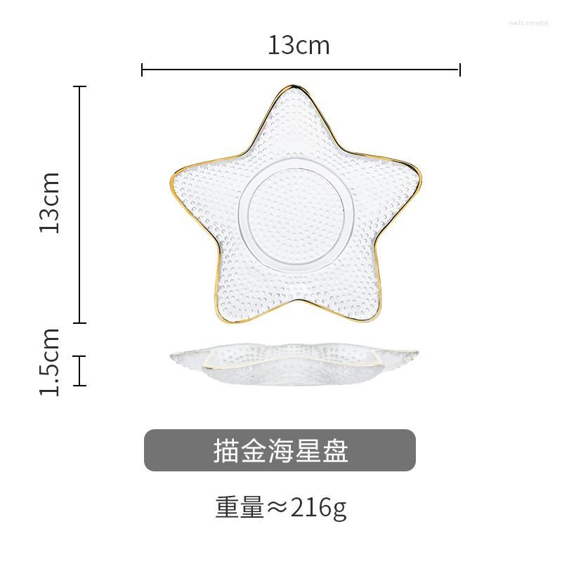 Gold starfish plate