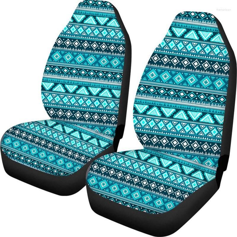 Auto Front Seat Cushion Aztec Print Car Seat Covers Front Seats