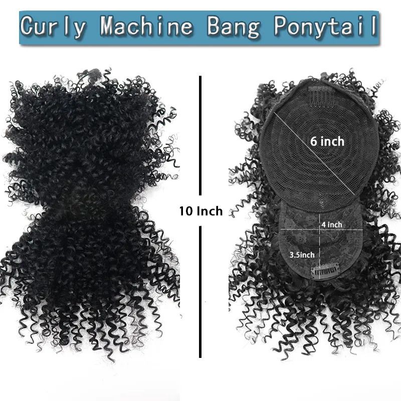 Curly Machine Bang