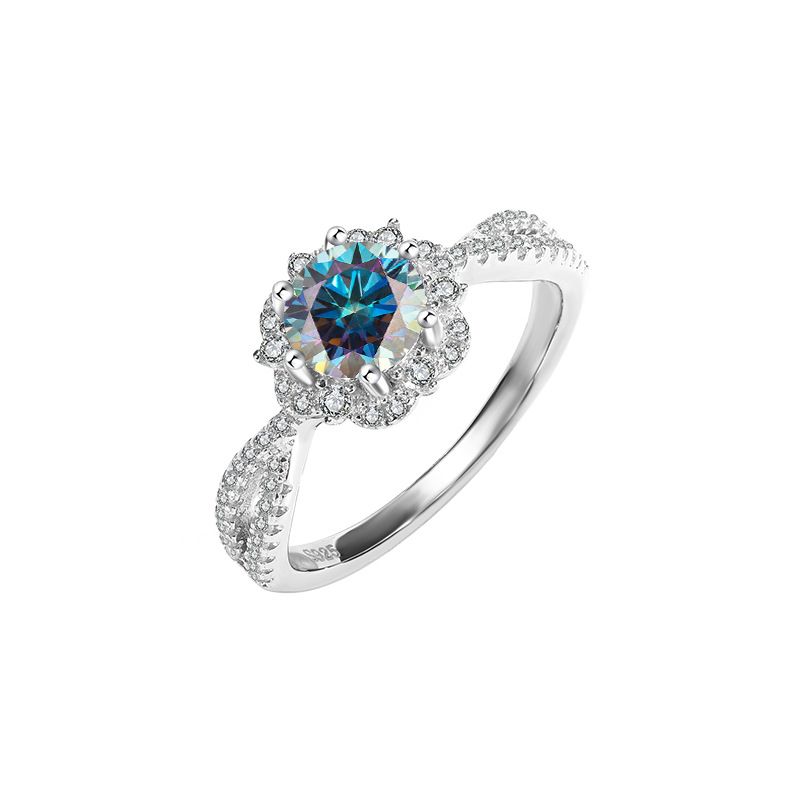 C: 1 CT Diamond/Blue