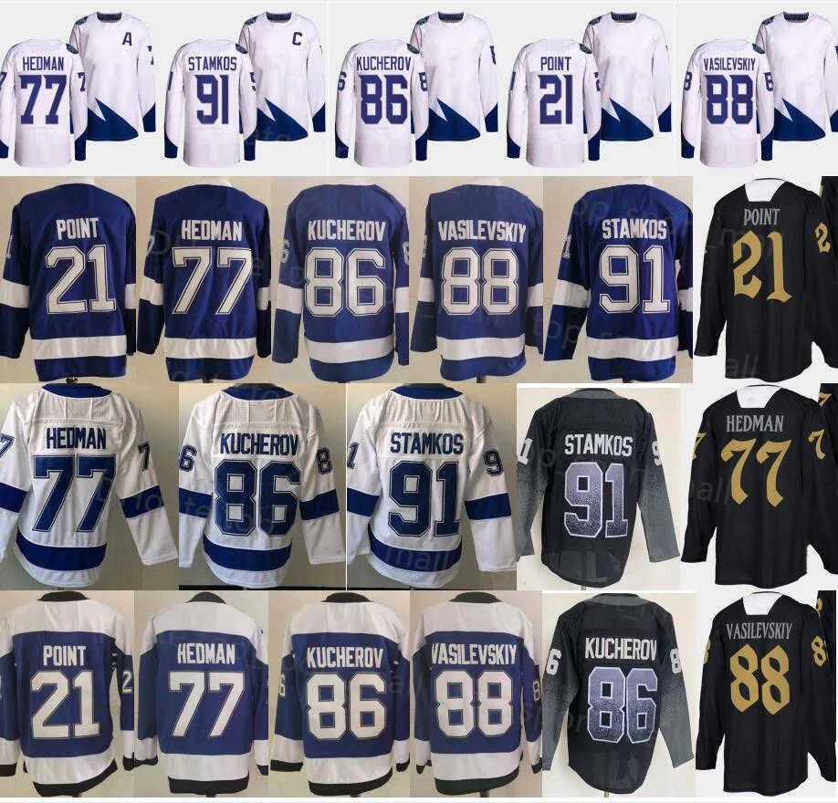 Lightning Steven Stamkos Andrei Vasilevskiy Brayden Point Black Alternate  Jerseys - China Hockey Jerseys and Ice Hockey Jersey price