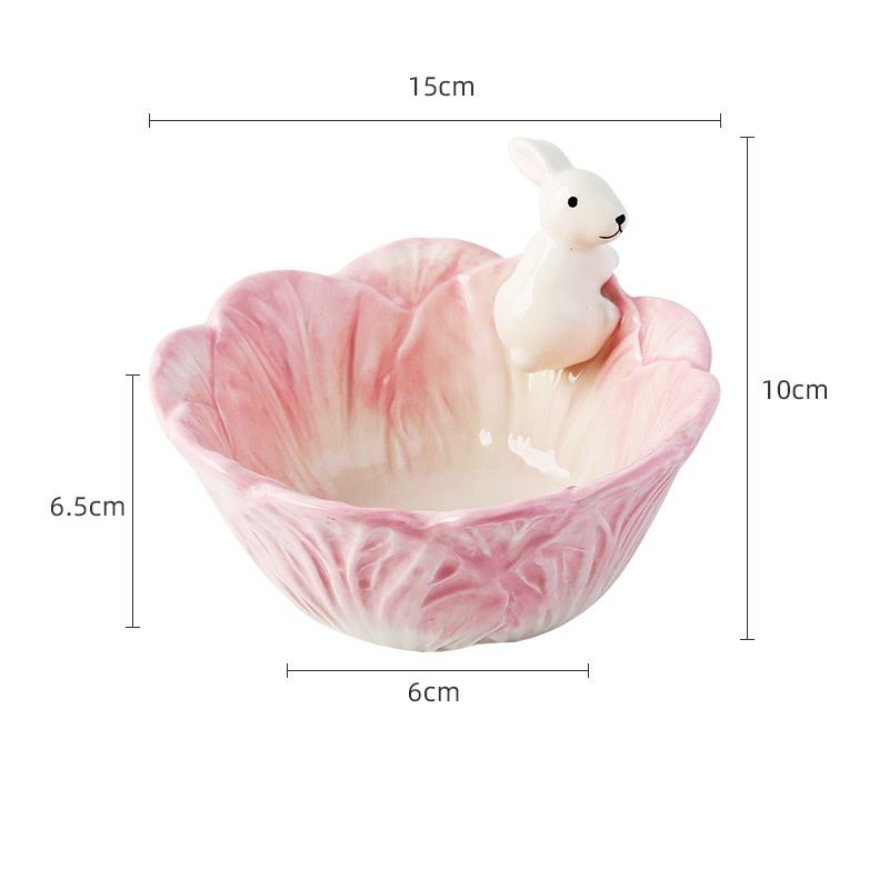 pink rabbit bowl