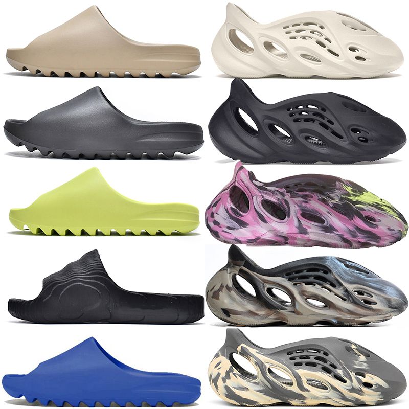 Yeeezy Foam Runner Onyx Stone Sage,Vermillion Mineral Blue Red,Cream