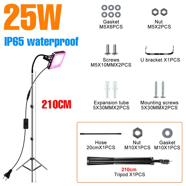 25W-210 cm stativ