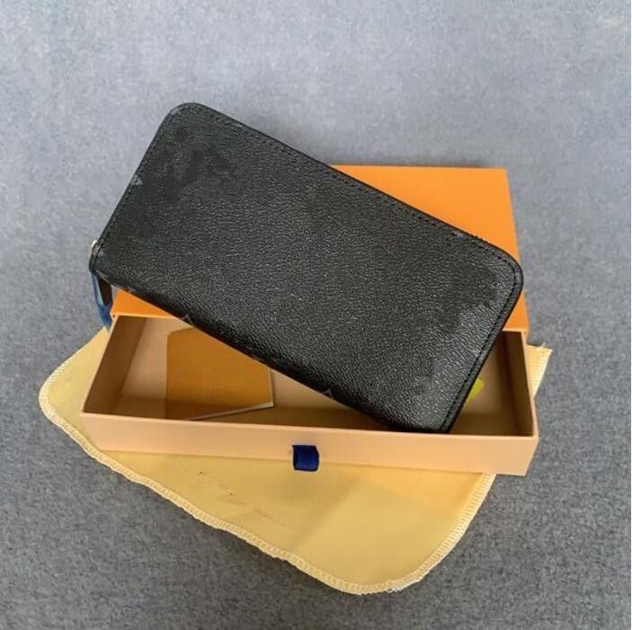 black flower wallet with box