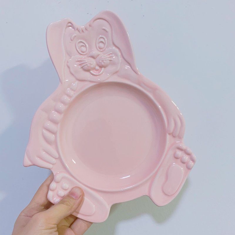 Pink Plate-rabbit