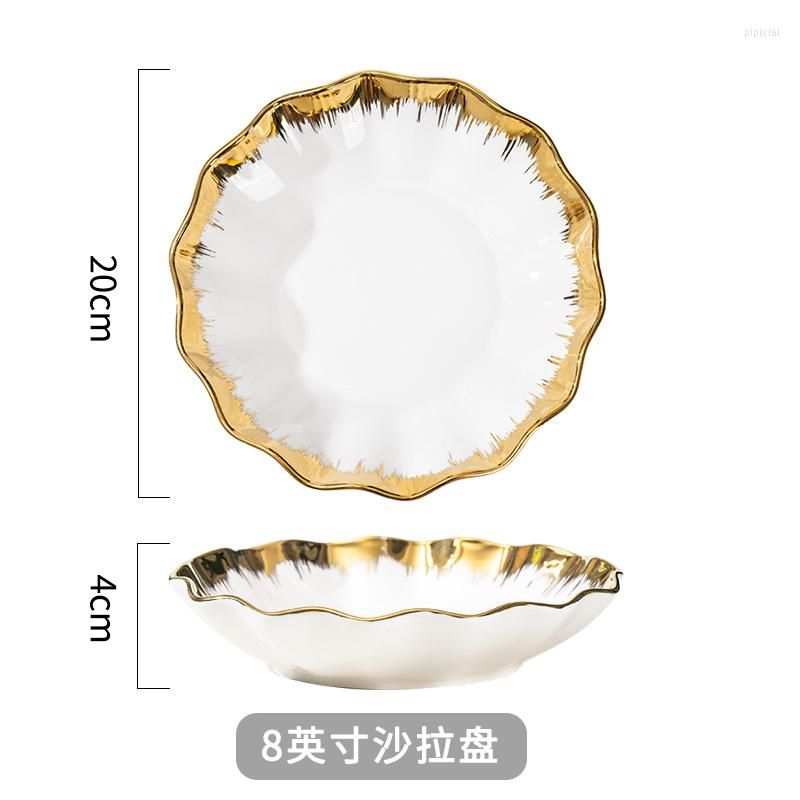 8 inch white plate