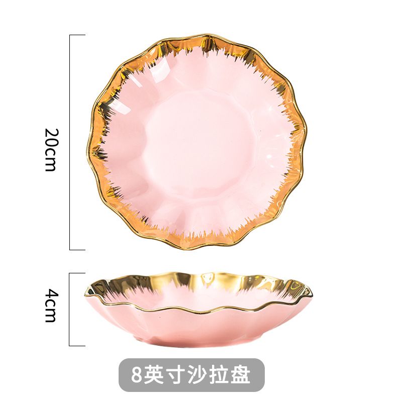 8 인치 핑크 플레이트