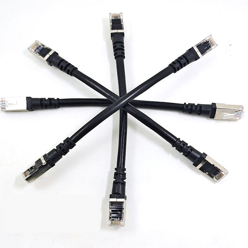 SSTP RJ45 CAT5E Shielded Ethernet Cable High Speed 0.2/0.3/0.5/1/1.5/2/3 Meter 0.65/0.98/1.64/3.28/4.92/6.56FT Internet Lan Network Wire Patch Cord Router Computer