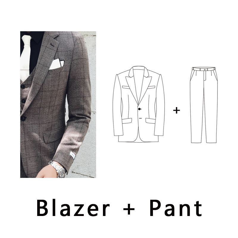 Kahve blazer pantolon